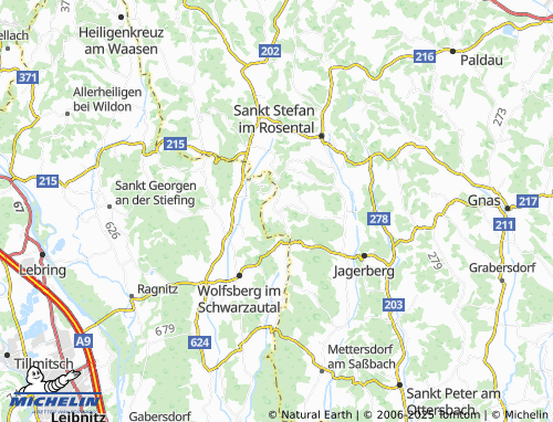 Mappa MICHELIN Glojach - ViaMichelin