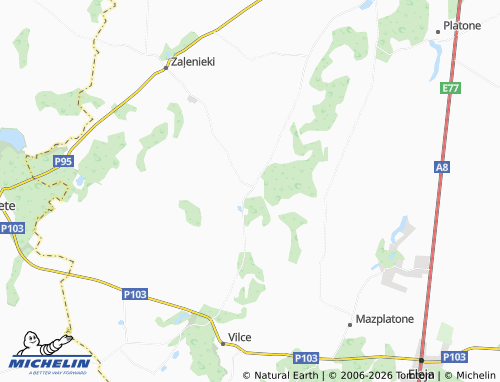 Mapa MICHELIN Ūziņi - ViaMichelin