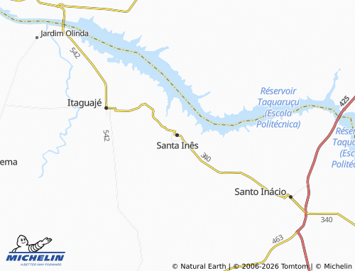 MICHELIN Santa Inês map - ViaMichelin