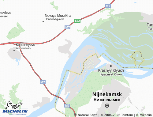 MICHELIN-Landkarte Kama-2 SNT - ViaMichelin