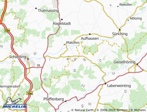 Mapa MICHELIN Inkofen - ViaMichelin