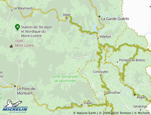 Carte MICHELIN Costeillades - ViaMichelin