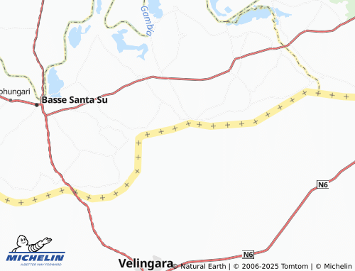 MICHELIN Koumbakiri map - ViaMichelin