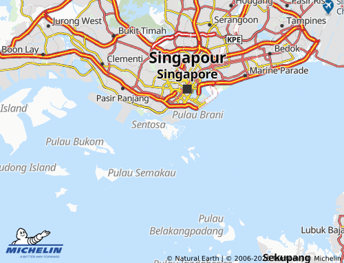 Mappa MICHELIN Sentosa - ViaMichelin