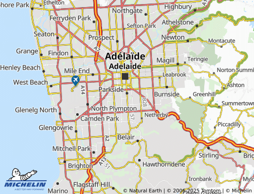 Mappa MICHELIN Unley - ViaMichelin