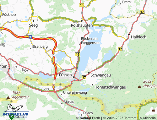 MICHELIN-Landkarte Ehrwang - ViaMichelin