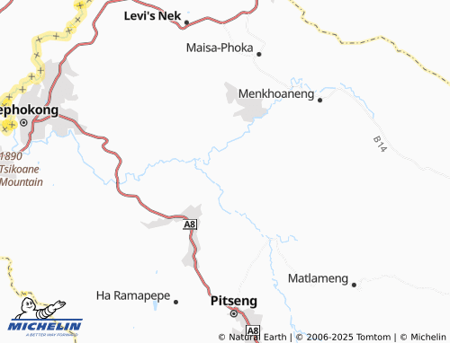 MICHELIN Ha Halekhetheloe map - ViaMichelin
