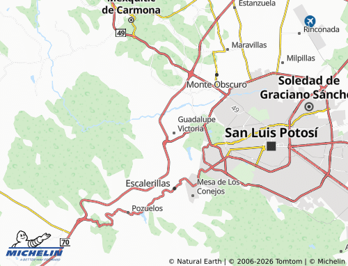 Mappa MICHELIN Guadalupe Victoria - ViaMichelin