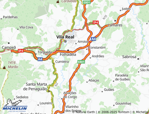 MICHELIN Bustelo map - ViaMichelin