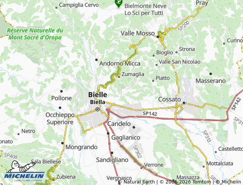 Mapa MICHELIN Ronco Biellese - ViaMichelin