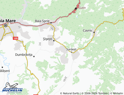 MICHELIN-Landkarte Dănești - ViaMichelin