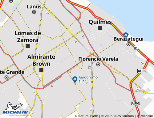 MICHELIN San Francisco Solano-Quilmes map - ViaMichelin