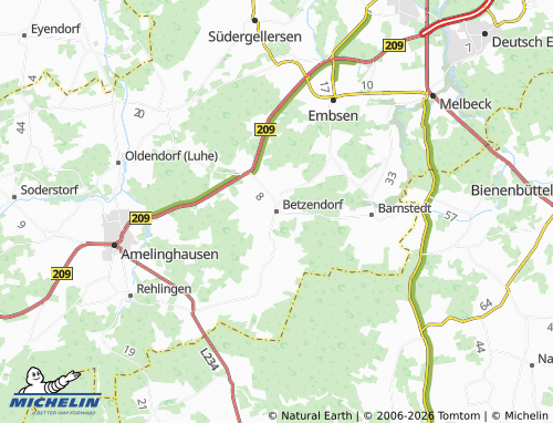MICHELIN Betzendorf map - ViaMichelin