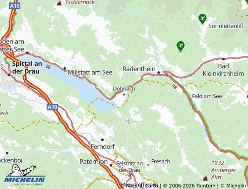 Mappa MICHELIN Döbriach - ViaMichelin