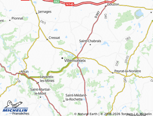 Mapa MICHELIN Chénérailles - ViaMichelin
