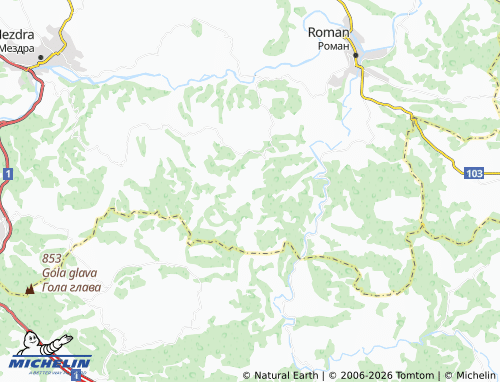 MICHELIN Kurnovo map - ViaMichelin