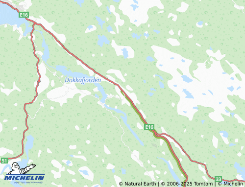 MICHELIN Aurdal map - ViaMichelin