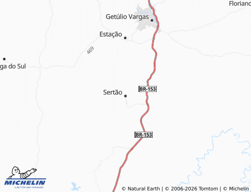 Mapa MICHELIN Sertão - ViaMichelin