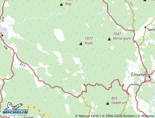 Mapa MICHELIN Koprivnik - ViaMichelin