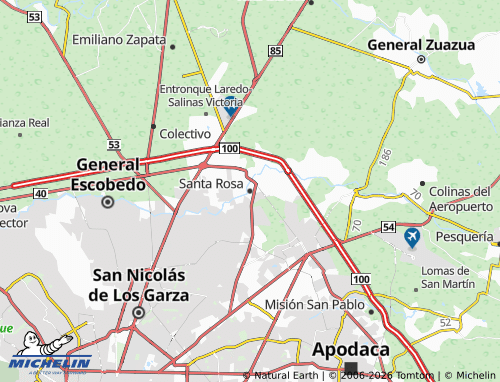 Mappa MICHELIN Santa Rosa - ViaMichelin