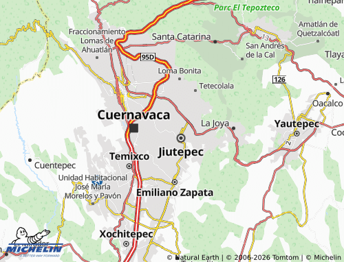 Mappa MICHELIN Los Pinos Jiutepec - ViaMichelin