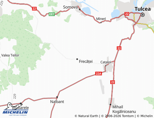 Mappa MICHELIN Frecăței - ViaMichelin