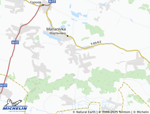 MICHELIN-Landkarte Borochyche - ViaMichelin