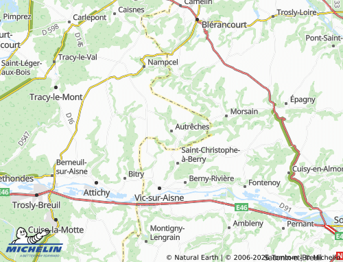Mappa MICHELIN Autrêches - ViaMichelin