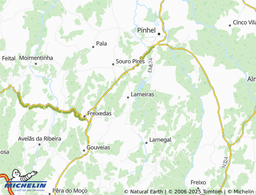 MICHELIN Lameiras map - ViaMichelin