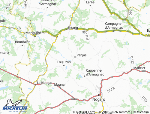 Mapa MICHELIN Panjas - ViaMichelin