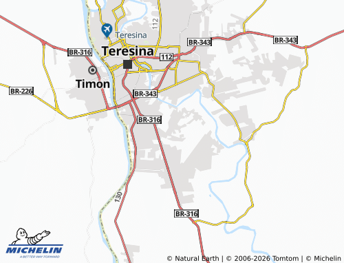 MICHELIN Santo Antônio map - ViaMichelin