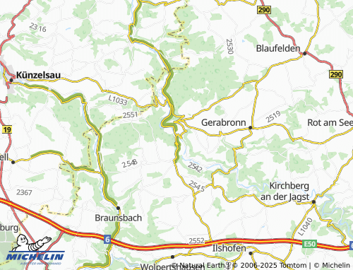 MICHELIN Bächlingen map - ViaMichelin