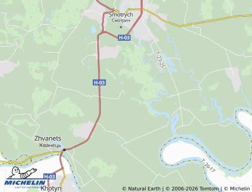 MICHELIN Ostrivchany map - ViaMichelin