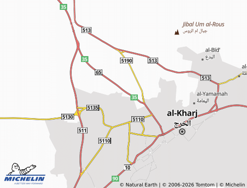 MICHELIN-Landkarte al-Fayha' - ViaMichelin