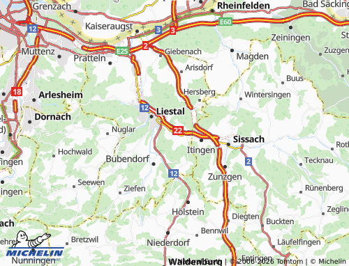 MICHELIN-Landkarte Lausen - ViaMichelin