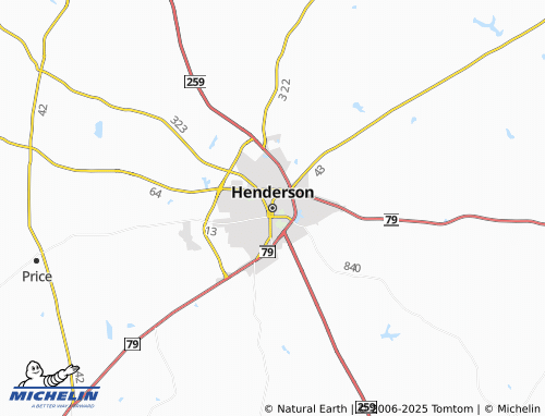 MICHELIN-Landkarte Henderson - ViaMichelin