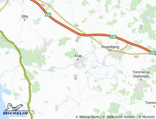 Mappa MICHELIN Årup - ViaMichelin