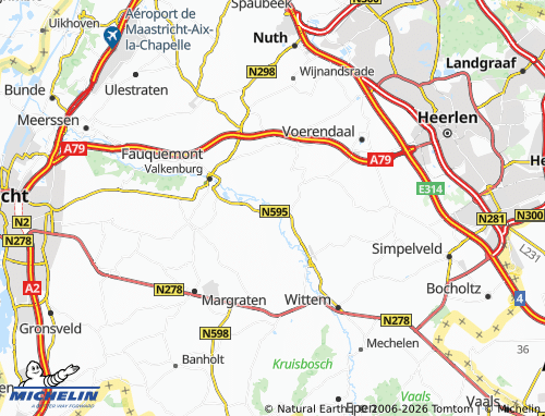 MICHELIN Schin op Geul map - ViaMichelin