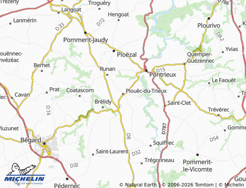 MICHELIN Plouëc-du-Trieux map - ViaMichelin