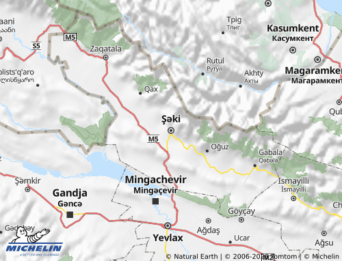 MICHELIN-Landkarte Seki-Zaqatala - ViaMichelin
