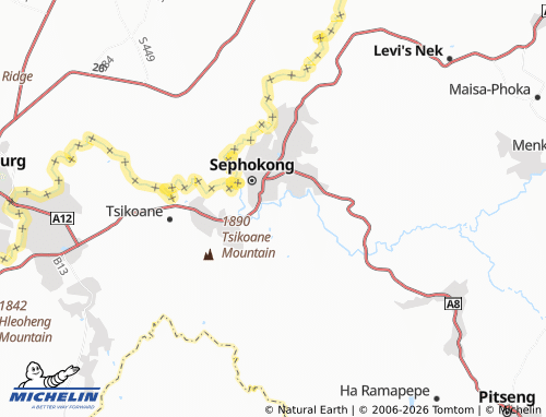 Carte MICHELIN Mapheaneng - ViaMichelin
