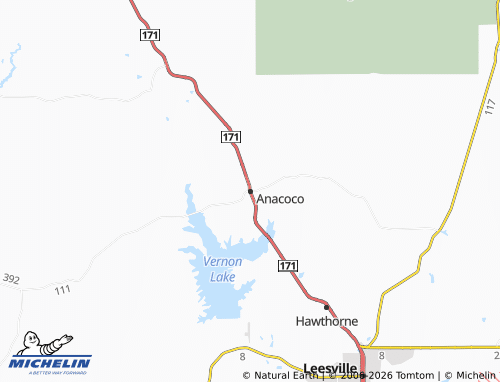 Mapa MICHELIN Anacoco - ViaMichelin
