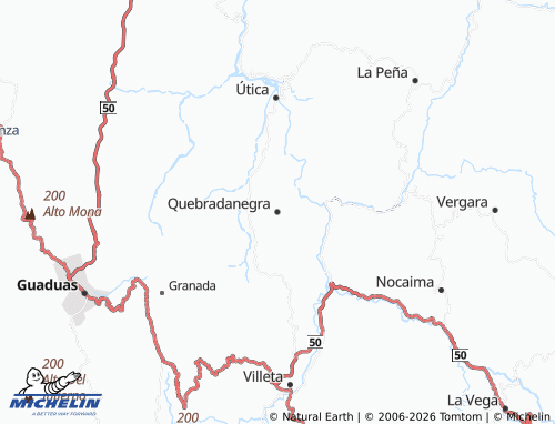 MICHELIN Quebradanegra map - ViaMichelin