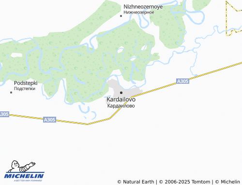 MICHELIN Kardailovo map - ViaMichelin