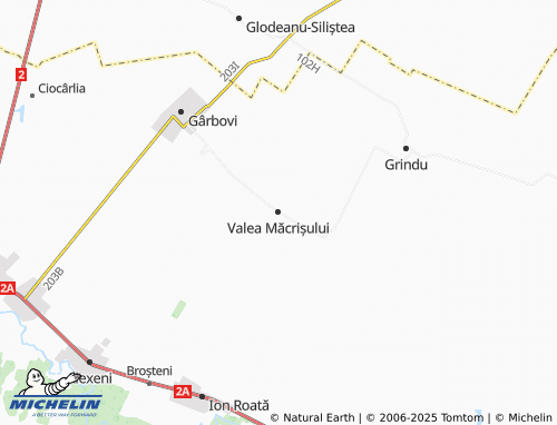 MICHELIN Valea Măcrișului map - ViaMichelin