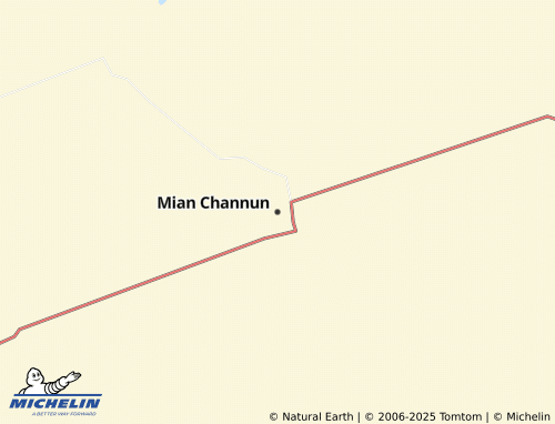 MICHELIN-Landkarte Mian Channun - ViaMichelin