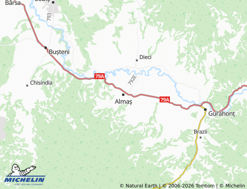 Carte MICHELIN Almaș - ViaMichelin
