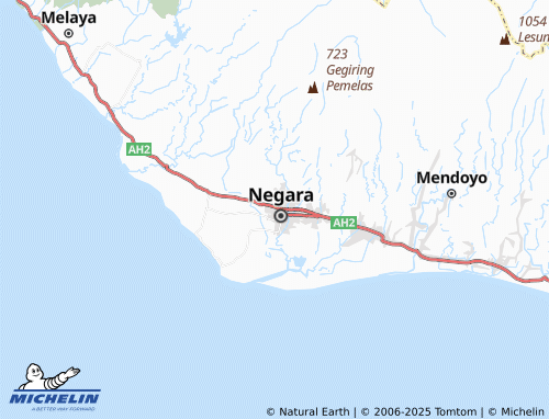 MICHELIN Banjar Tengah map - ViaMichelin