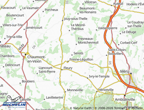 Mappa MICHELIN Senots - ViaMichelin