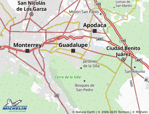MICHELIN Guajardo map - ViaMichelin